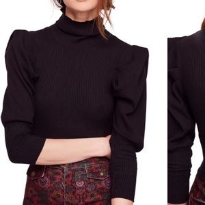 Free People turtle neck crop top